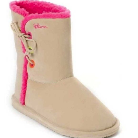 New 7 Volcom in love soft tan & pink boots - Picture 1 of 5